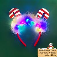 Christmas Cartoon Style Antlers Plastic Party Hair Band sku image 1
