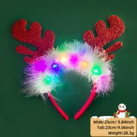 Christmas Cartoon Style Antlers Plastic Party Hair Band sku image 5