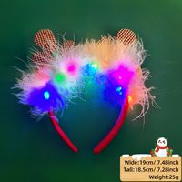 Christmas Cartoon Style Antlers Plastic Party Hair Band sku image 2