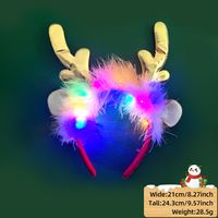 Christmas Cartoon Style Antlers Plastic Party Hair Band sku image 9