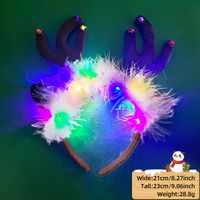 Christmas Cartoon Style Antlers Plastic Party Hair Band sku image 6