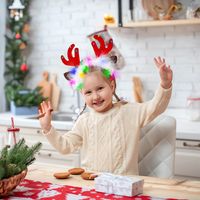 Christmas Cartoon Style Antlers Plastic Party Hair Band main image 2