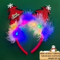 Christmas Cartoon Style Antlers Plastic Party Hair Band sku image 25