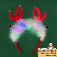 Christmas Cartoon Style Antlers Plastic Party Hair Band sku image 26