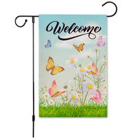 Nordic Style Vacation Butterfly Polyester Flag sku image 8