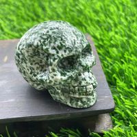 Funny Punk Skull Natural Stone Ornaments Artificial Decorations sku image 2