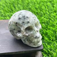 Funny Punk Skull Natural Stone Ornaments Artificial Decorations sku image 7