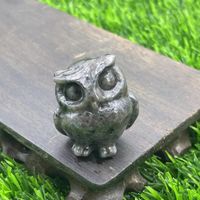 Retro Simple Style Owl Natural Stone Ornaments Artificial Decorations sku image 3