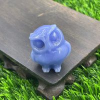 Retro Simple Style Owl Natural Stone Ornaments Artificial Decorations sku image 2