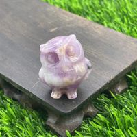 Retro Simple Style Owl Natural Stone Ornaments Artificial Decorations sku image 18