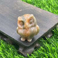 Retro Simple Style Owl Natural Stone Ornaments Artificial Decorations sku image 21