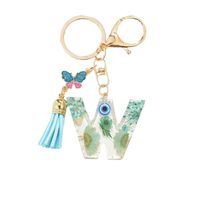 Commute Letter Metal Women's Bag Pendant Keychain main image 3