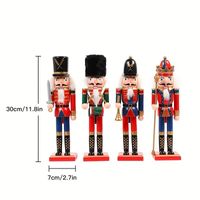 Christmas Pecan Soldier Decoration Wooden Crafts Ornament main image 3