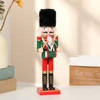 Christmas Pecan Soldier Decoration Wooden Crafts Ornament sku image 1
