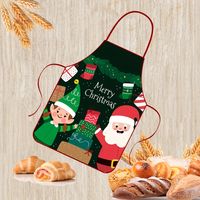 Christmas Decorations Fabric Printed Christmas Apron Party Atmosphere Decoration main image 3