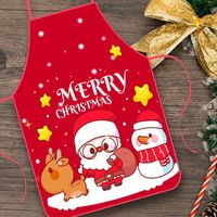 Christmas Decorations Fabric Printed Christmas Apron Party Atmosphere Decoration sku image 2