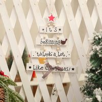 Christmas Cute Christmas Tree Wood Party Birthday Festival Hanging Ornaments main image 5