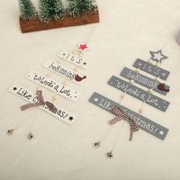 Christmas Cute Christmas Tree Wood Party Birthday Festival Hanging Ornaments main image 6