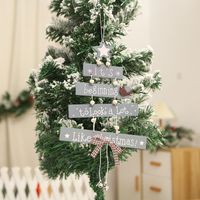 Christmas Cute Christmas Tree Wood Party Birthday Festival Hanging Ornaments main image 3