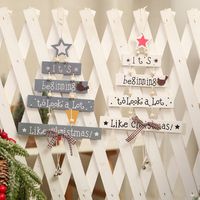 Christmas Cute Christmas Tree Wood Party Birthday Festival Hanging Ornaments main image 2
