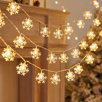 Christmas Cute Romantic Snowflake Plastic Christmas Family Gathering Party String Lights main image 1