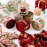 Christmas Vintage Style Christmas Tree Elk Cloth Daily Festival Ribbon main image 5