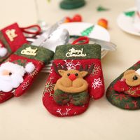 Weihnachten Süß Weihnachtsmütze Schneeflocke Nicht Gewebt Täglich Festival Hängende Ornamente main image 4