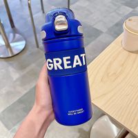 Casual Letter Stainless Steel Water Bottles sku image 5
