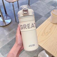 Casual Letter Stainless Steel Water Bottles sku image 2