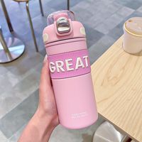 Casual Letter Stainless Steel Water Bottles sku image 1