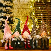 Christmas Pastoral Simple Style Korean Style Cartoon Character Santa Claus Plastic Cloth Indoor Family Gathering Hanging Ornaments main image 1