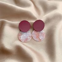 1 Pair Vintage Style Exaggerated Simple Style Round Stoving Varnish Arylic Drop Earrings Ear Cuffs main image 5