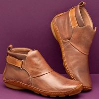 Women's Casual Solid Color Round Toe Martin Boots main image 1