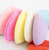 Casual Solid Color Sponge Facial Cleaning Puff 1 Piece main image 5