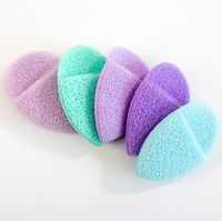 Casual Solid Color Sponge Facial Cleaning Puff 1 Piece main image 4