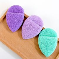 Casual Solid Color Sponge Facial Cleaning Puff 1 Piece main image 3