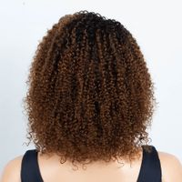 Women's African Style Street Real Hair Side Fringe Curls Wigs main image 5