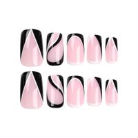 Simple Style Plaid Plastic Nail Patches 1 Piece main image 3