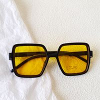 Casual Sweet Cool Style Solid Color Pc Resin Square Full Frame Glasses sku image 5