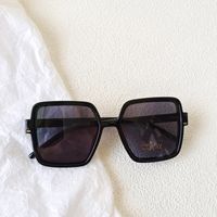 Casual Sweet Cool Style Solid Color Pc Resin Square Full Frame Glasses sku image 6