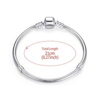 Elegant Glam Round Sterling Silver Plating Silver Plated Bracelets sku image 6