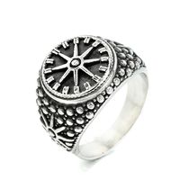 Cool Style Compass Stainless Steel Polishing None Men's Rings main image 5