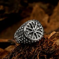 Cool Style Compass Stainless Steel Polishing None Men's Rings main image 1