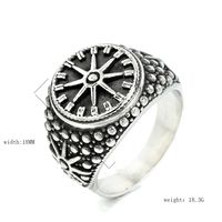 Cool Style Compass Stainless Steel Polishing None Men's Rings main image 2