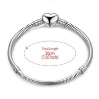 Elegant Glam Round Sterling Silver Plating Silver Plated Bracelets sku image 2