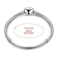 Elegant Glam Round Sterling Silver Plating Silver Plated Bracelets sku image 3