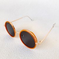 Casual Vacation Cool Style Solid Color Pc Resin Round Frame Full Frame Glasses main image 6