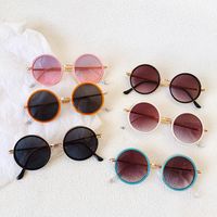 Casual Vacation Cool Style Solid Color Pc Resin Round Frame Full Frame Glasses main image 1