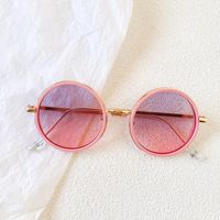 Casual Vacation Cool Style Solid Color Pc Resin Round Frame Full Frame Glasses sku image 4