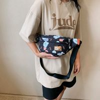 Unisex Cute Streetwear Cartoon Nylon Waist Bags sku image 4